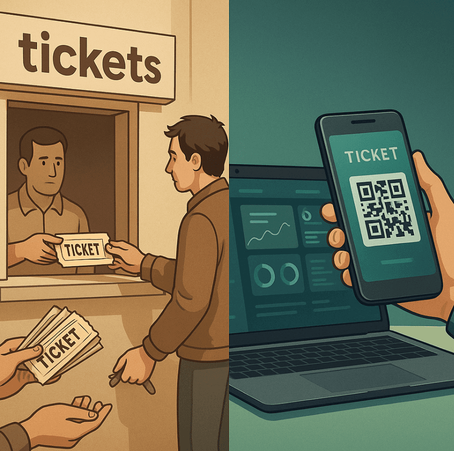 compra de entradas antes vs ahora