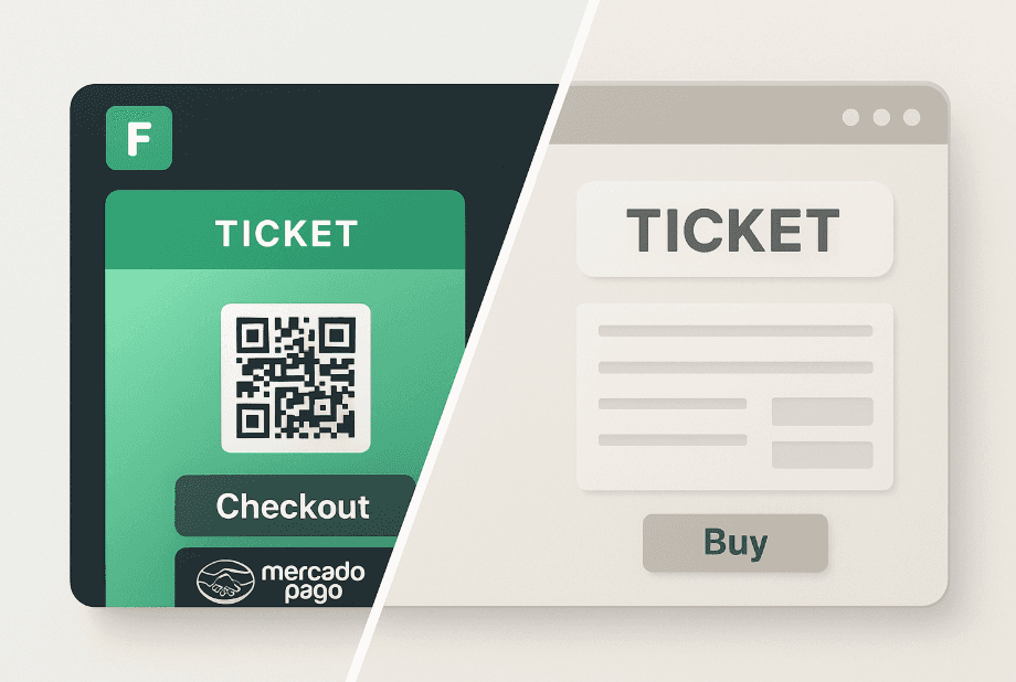 Comparación proceso venta entradas profesional versus amateur para eventos Argentina