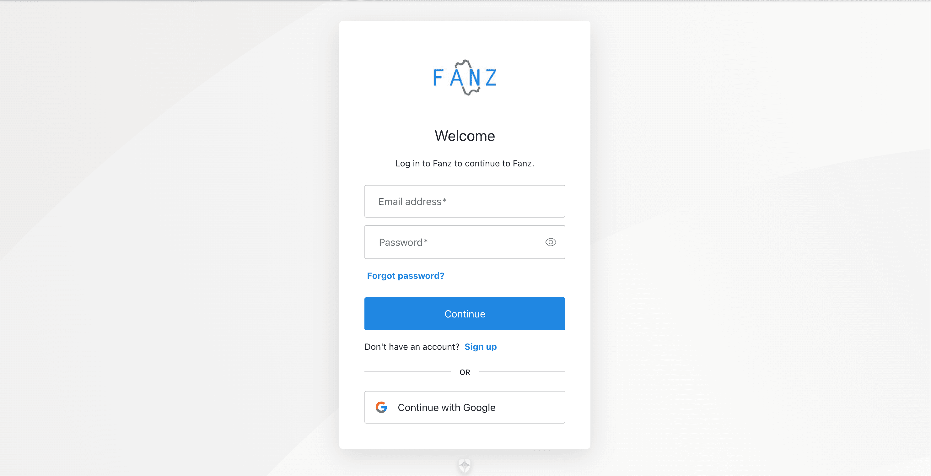 Pantalla de registro en Fanz mostrando cómo crear una cuenta de ticketera con dominio propio para vender entradas online bajo tu marca, sin intermediarios y con integración a Mercado Pago.